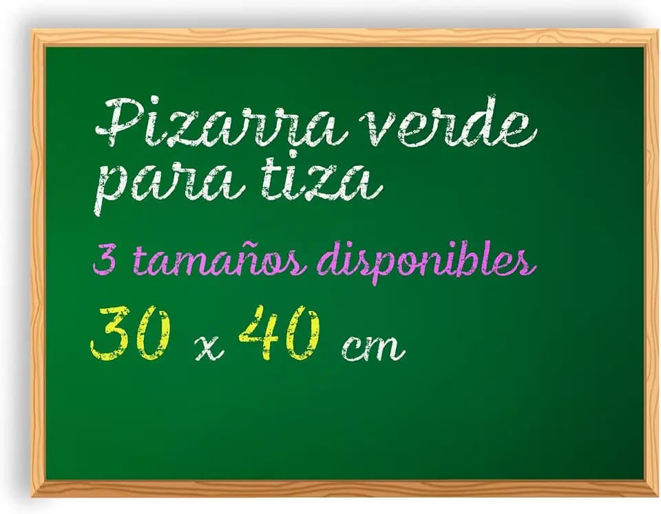 Kreidetafel, Grüne Tafel zum Aufhängen mit Montagematerial, Tafel für Kinder, Schule und Zuhause, Kreidetafel ideal für Klassenzimmer, Gastronomie und Wohnen - Ofituria (30x40)