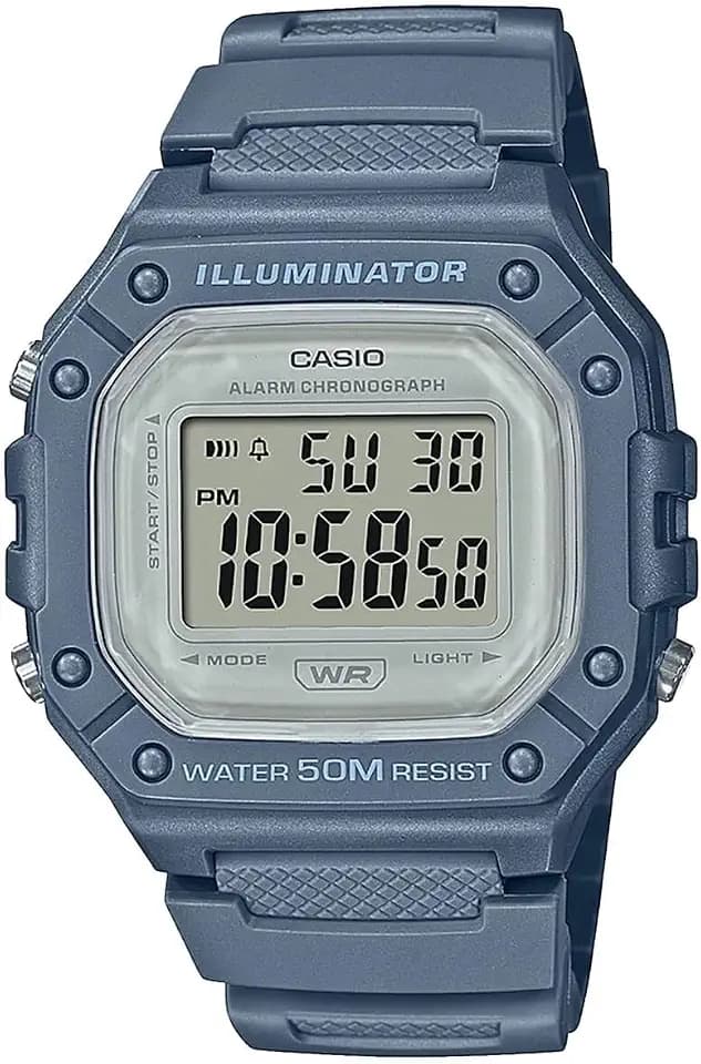 Casio Sportuhr W-218HC-2AVDF, Blau, Riemen, Blau, Riemen