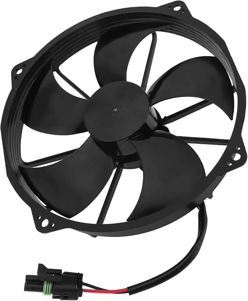 JAVIK 2413007 Radiator Cooling Fan Waterproof for Polaris Sportsman 1000 850 High Lifter 2016 2017 2018 2019 2020 2021 2022 (Black)