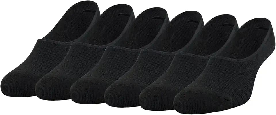 Peds Women's Cushioned Mid Cut No Show Socks (6-Pairs)