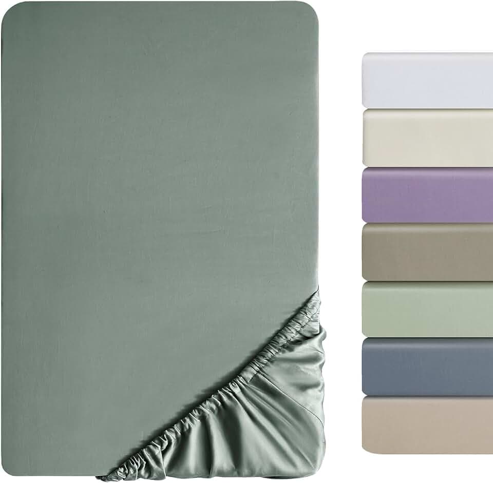 SOULFUL Satin Spannbettlaken 200x200cm Baumwolle Oeko-TEX GrauSage