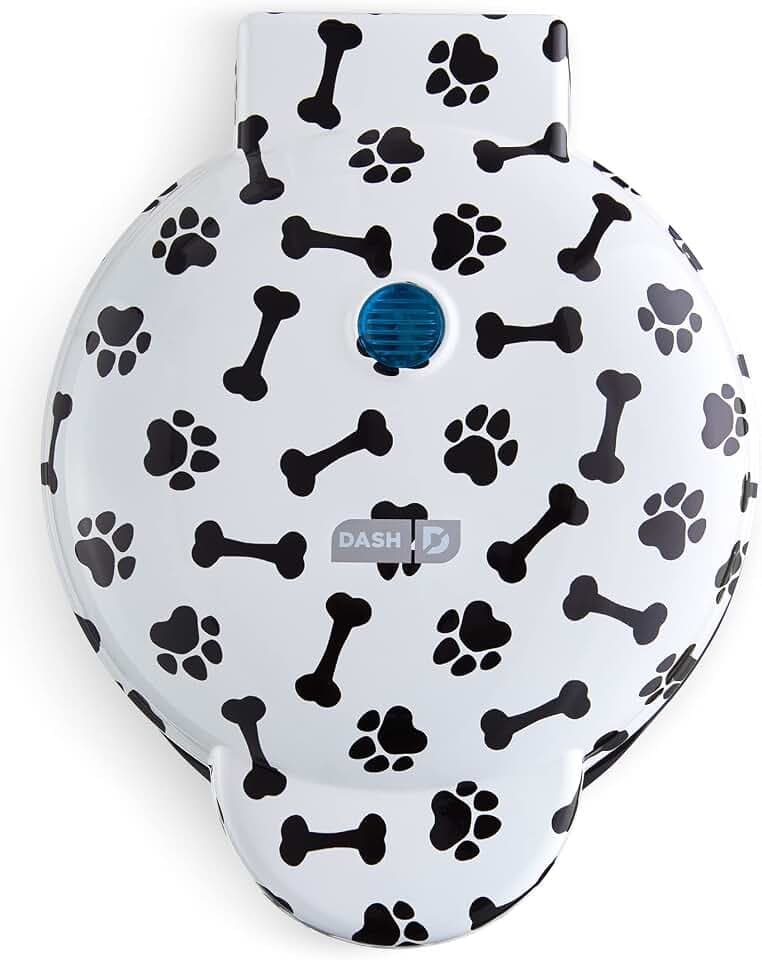 Dash Express Dog Treat Maker - DIY Bone-Shaped Treats - Personalized Dog Gifts - Easy to Clean - 8 Bones, White