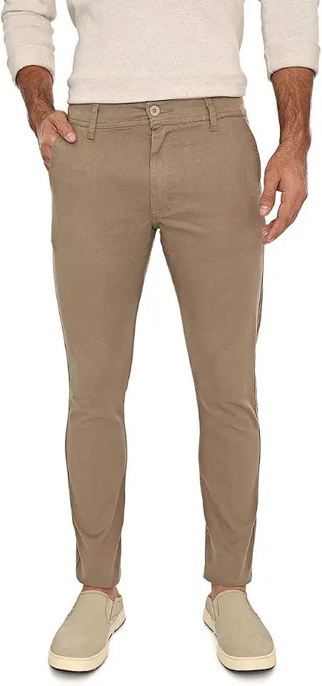 Essentials Men’s Casual Chino Pants Slim Fit Comfort Stretch
