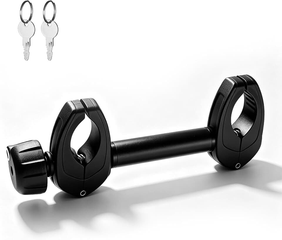 Rahmenhalter für Fahrradträger, Universal Kurze Fahrradrahmenhalter Abschließbare, Alu Rahmenhalter für Alle Gängigen Heckträger des Fahrrads: Ø 3-6cm