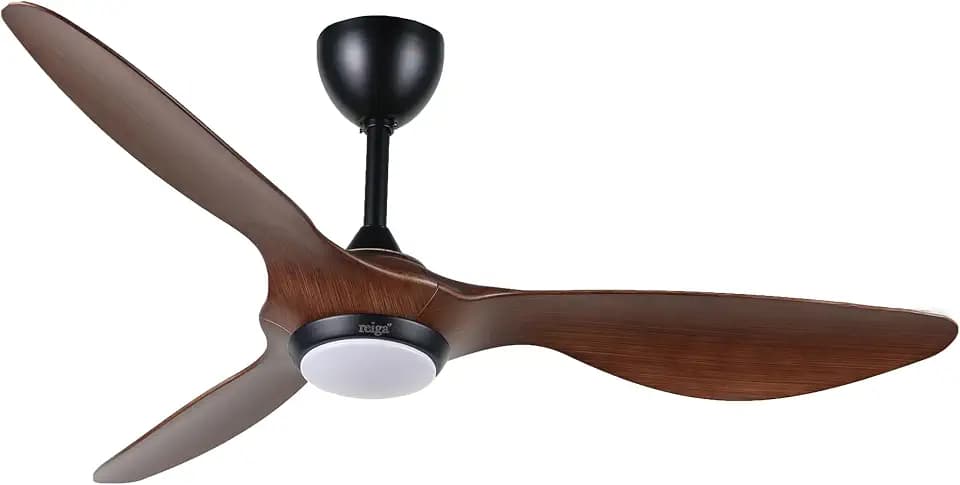 reiga 52" Ceiling Fan with Light, Quiet Reversible DC Motor, Smart Control