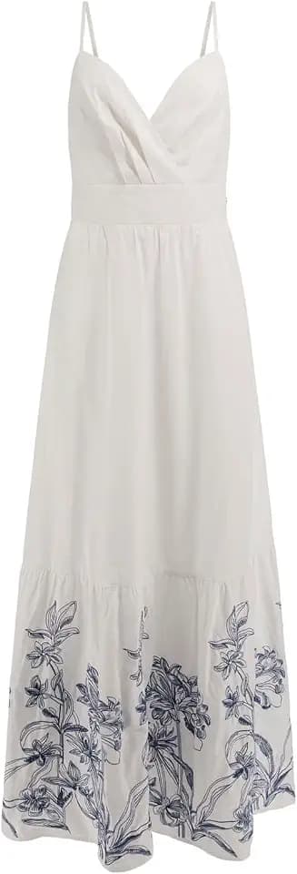 Guess Women's Blanche Place Embro Long Dress