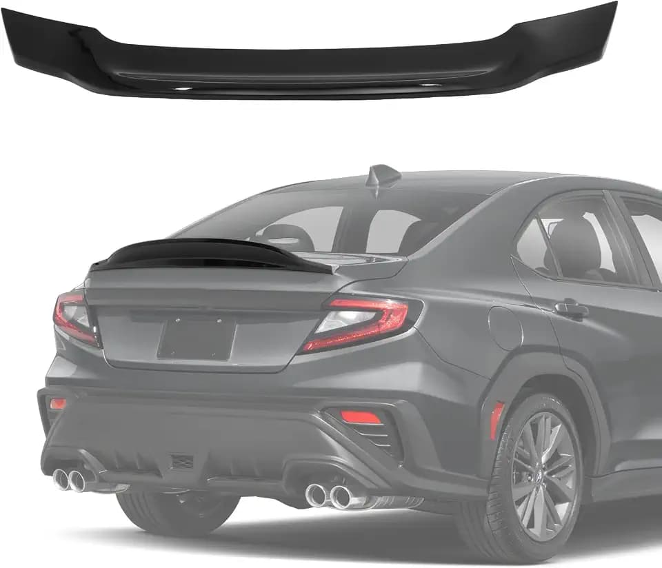 Rear Trunk Spoiler Compatible with Subaru WRX 2022 2023 2024 2025 Trunk Wing Lip, Gloss Black