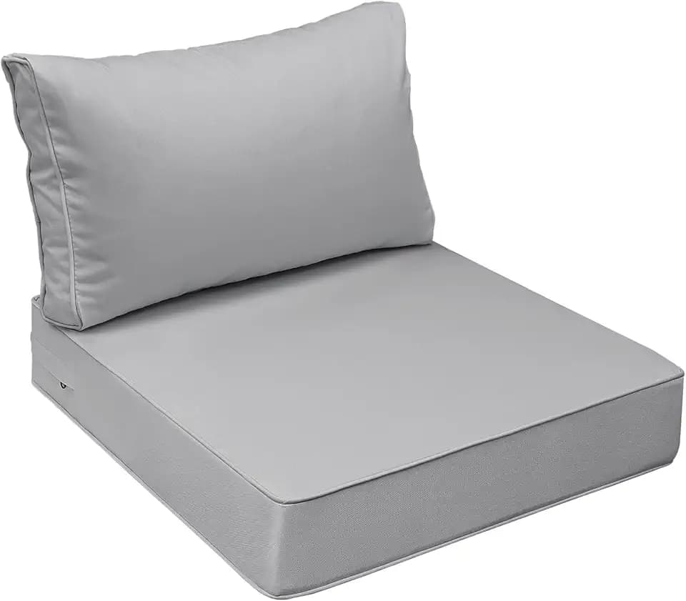 AAAAAcessories Outdoor Chair Cushions, 24 x 24 x 5 + 13.5 in, Set of 1