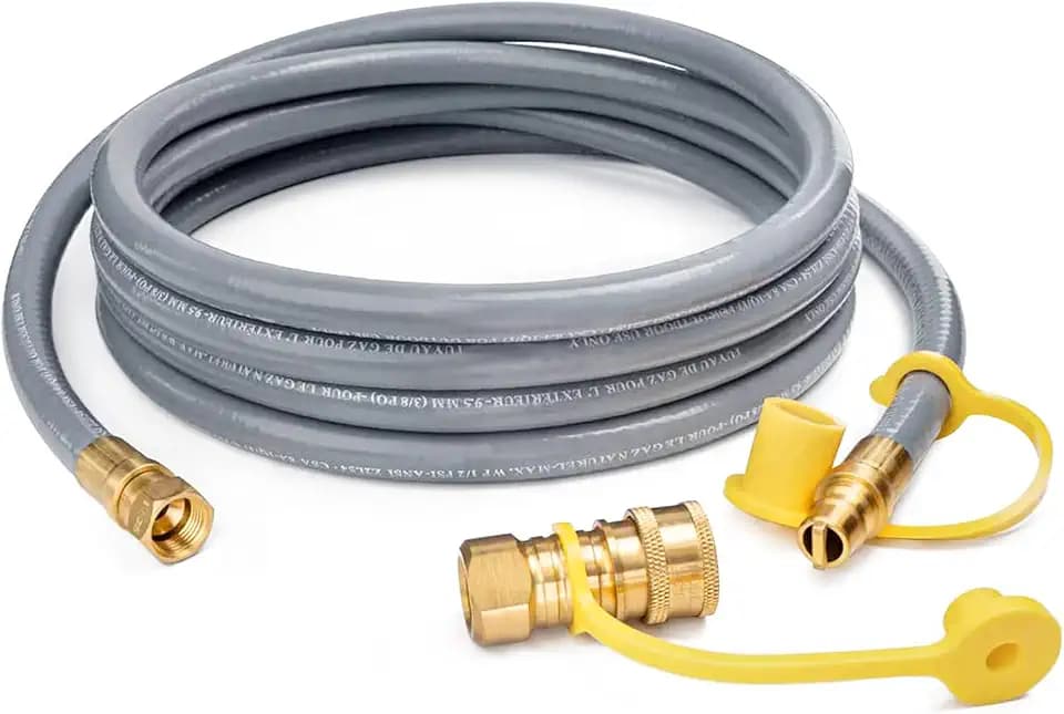 GASPRO 12FT 1/2" ID Natural Gas Hose with Quick Connect