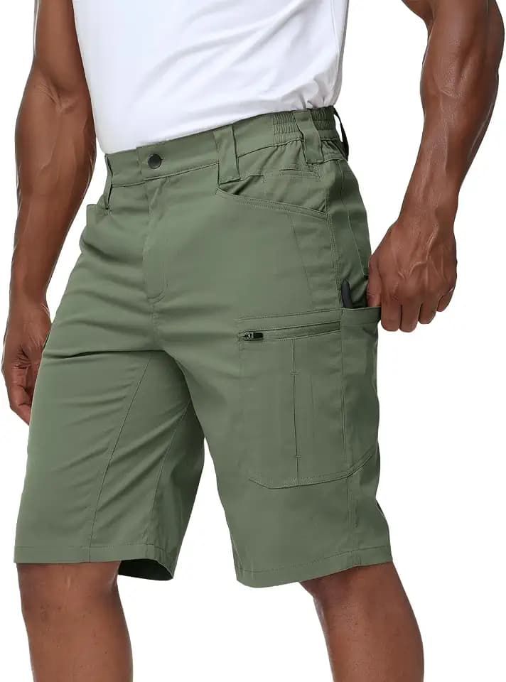 LAZYDAY Mens Cargo Shorts-Lightweight Work Tactical Hiking Outdoor Shorts 10/12 inch Breathable Water Resistant Ripstop