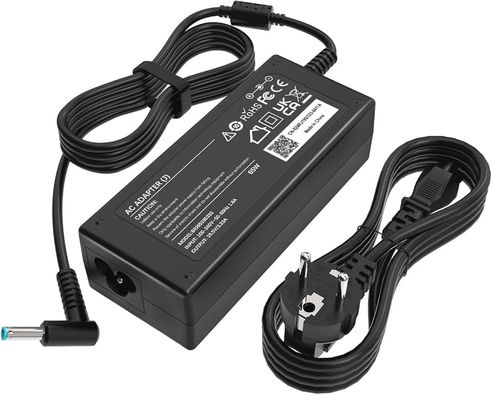 65W Laptop Ladekabel Netzteil Kompatibel für HP Elitebook Probook Ladegerät