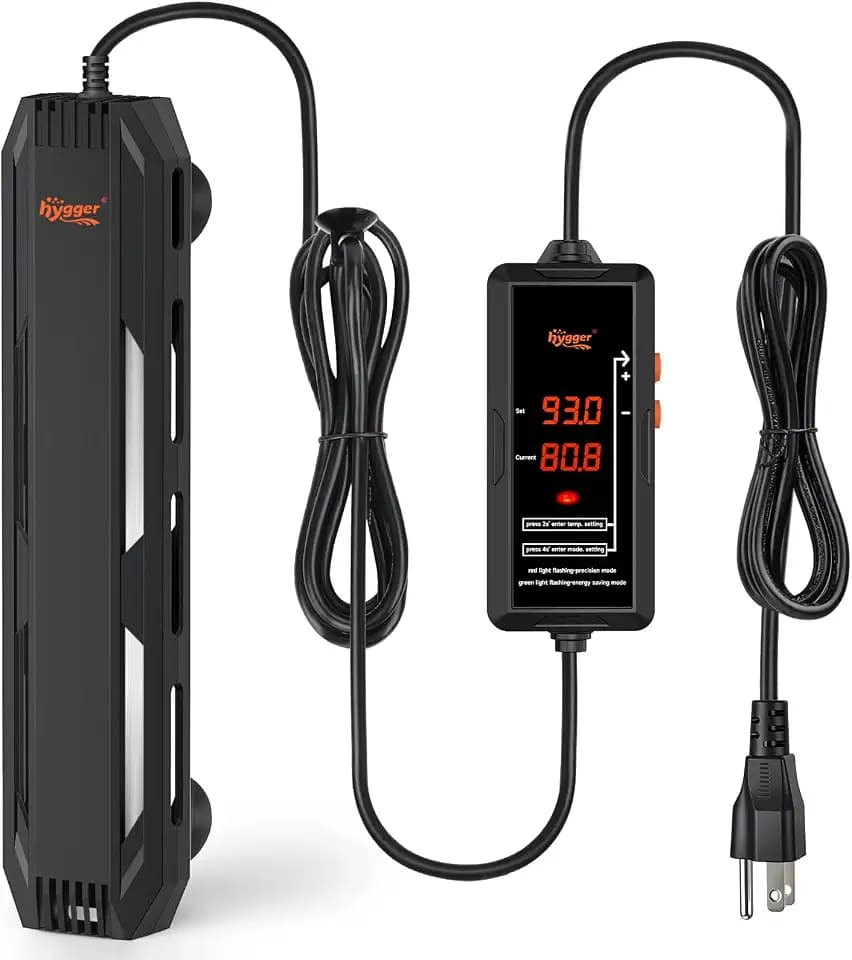 hygger 300W Aquarium Submersible Heater with Controller for 40–70 Gal Tank