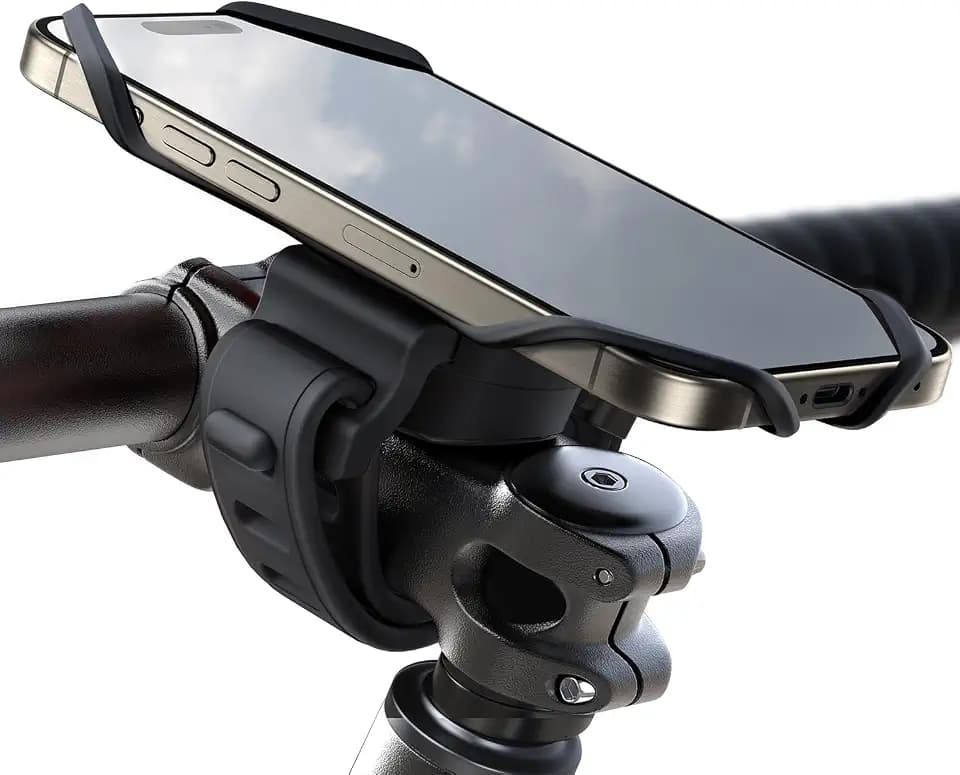 JOYROOM Handyhalterung Fahrrad 2026 Neueste [Silicone Stoßdämpfung] Handyhalterung Motorrad 360° Drehbare Lenker Halter für Rennrad, E Scooter, Kinderwagen, für iPhone 17 16 15 Smartphone 4,0-7,2 Zoll