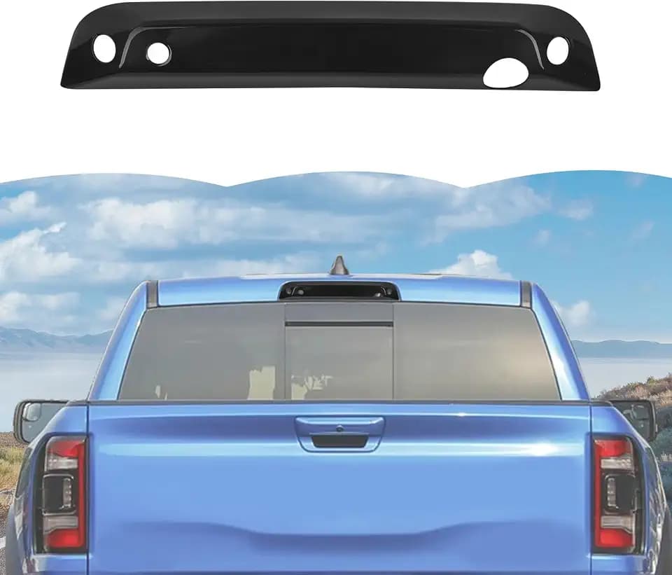 RT-TCZ Smoked Black Third 3rd Brake Light Cover High Mount Stop Lamp Cover Trim Exterior Accessories for Dodge RAM TRX 2018-2025