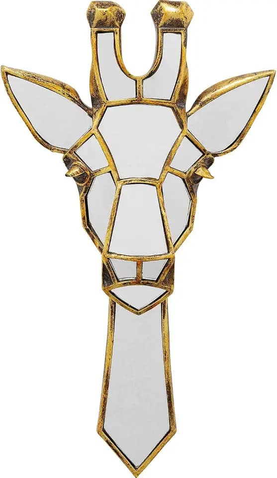Kare Design Wandobjekt Giraffe Mirror, Gold, 45 x 26 x 5 cm (H/B/T)