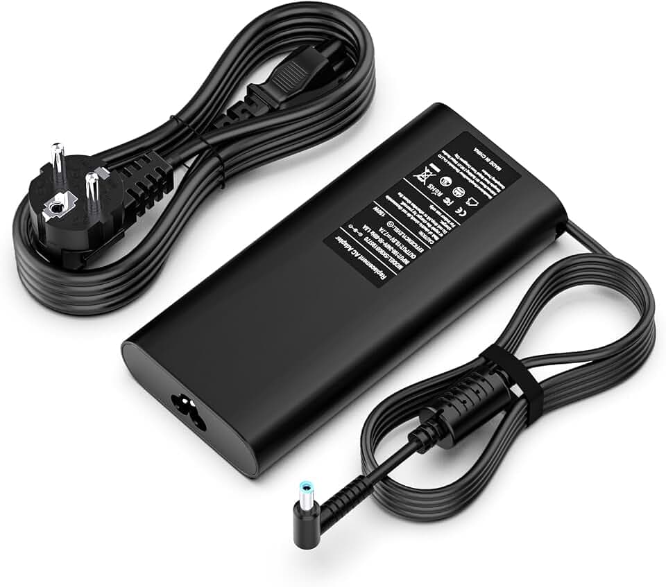150W Laptop Ladekabel Netzteil Kompatibel mit HP Omen 15 17 Pavilion Gaming 15 17 ZBook Studio 15 G3 G4 G5 G6 G7 G8 Power G10 G9 G8 Elitebook 1050 G1 Fury 15 17 G7 G8 TPN-CA11 TPN-DA09 Ladegerät