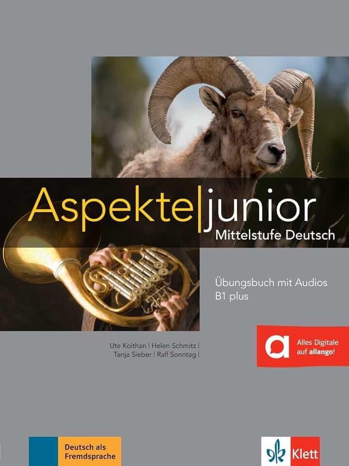 Aspekte junior B1 plus: Mittelstufe Deutsch. Übungsbuch mit Audios (Aspekte junior: Mittelstufe Deutsch)