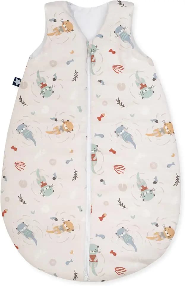 Julius Zöllner Unisex Baby Julius Zöllner Baby Sommerschlafsack aus 100prozent Jersey Baumwolle 0,5 Tog Ganzjahresschlafsack (1er Pack)