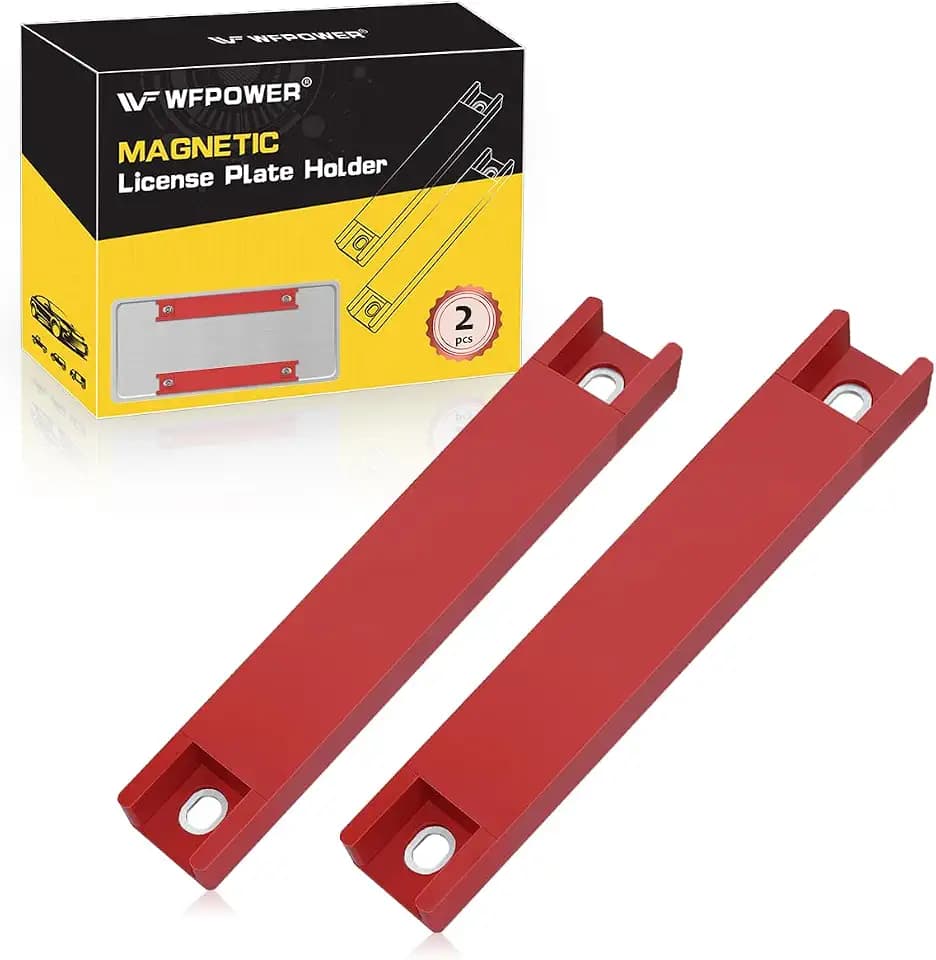 2Pcs Strong Magnetic License Plate Holder, Dealer Demo Tag Magnet License