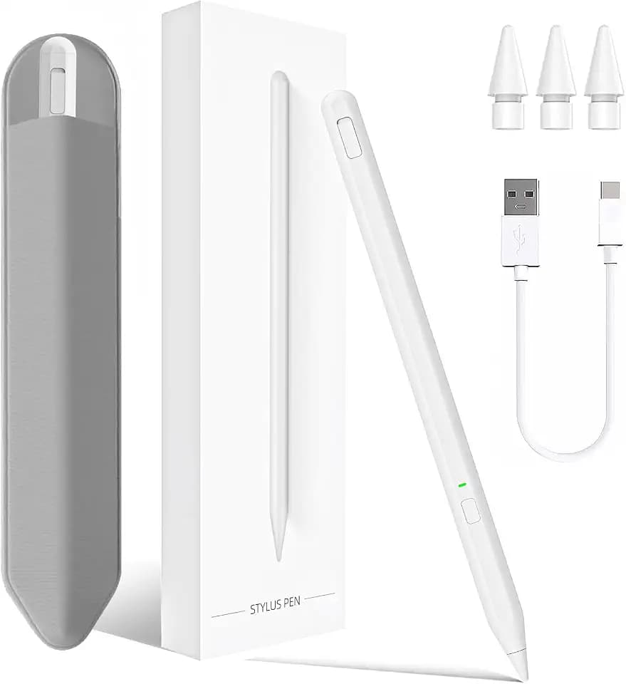 Stylus Pen for iPad 11th&10th Generation,Milikilo Pen with Pencil Holder,Palm Rejection,for Air11&13"(M2/M3), Pad Pro 11"&13"(M4),iPad 6-11th,iPad Pro 11"/12.9 ", iPad Air 3/4/5,Mini 5/6