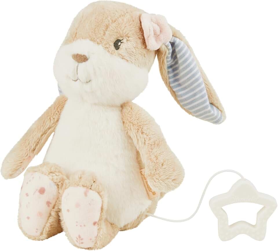 Sterntaler Spieluhr M Hase Hanni - Baby Kuscheltier mit Musik "La Le Lu" - herausnehmbares Spielwerk - Spieltier waschbar - Einschlafhilfe für Babys - ab Geburt - Geschenkidee für Mädchen, hellbraun