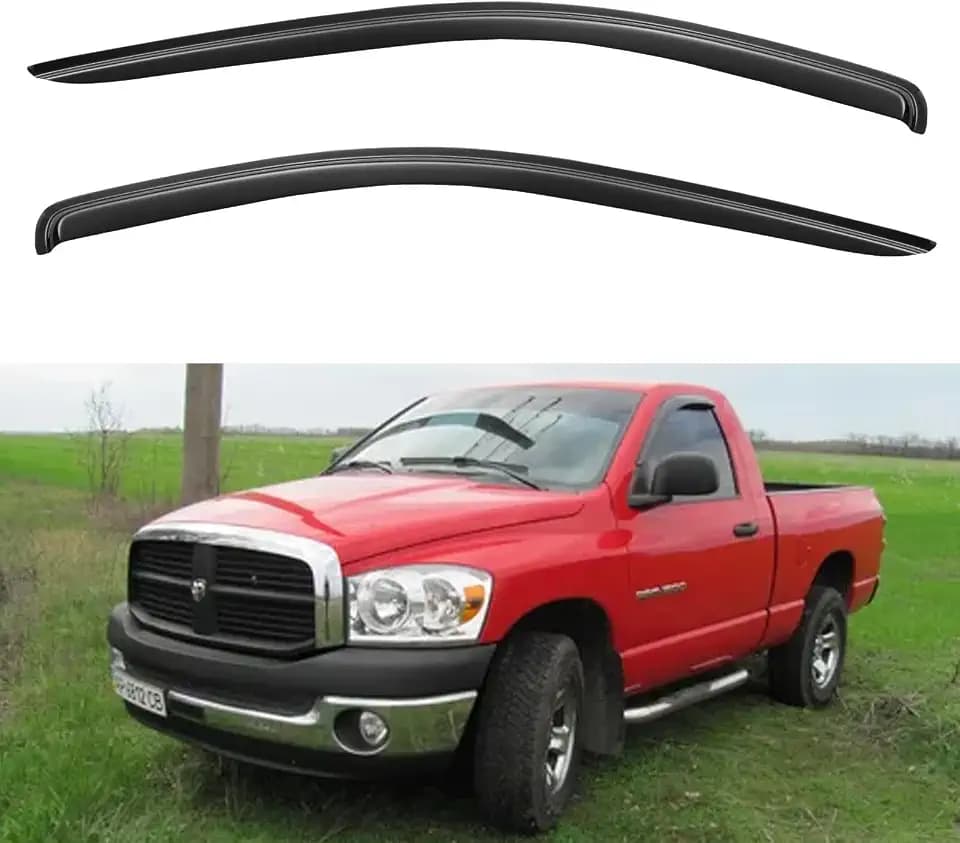 Window Visors Rain Guards for 2002-2008 Dodge Ram 1500 Regular Cab