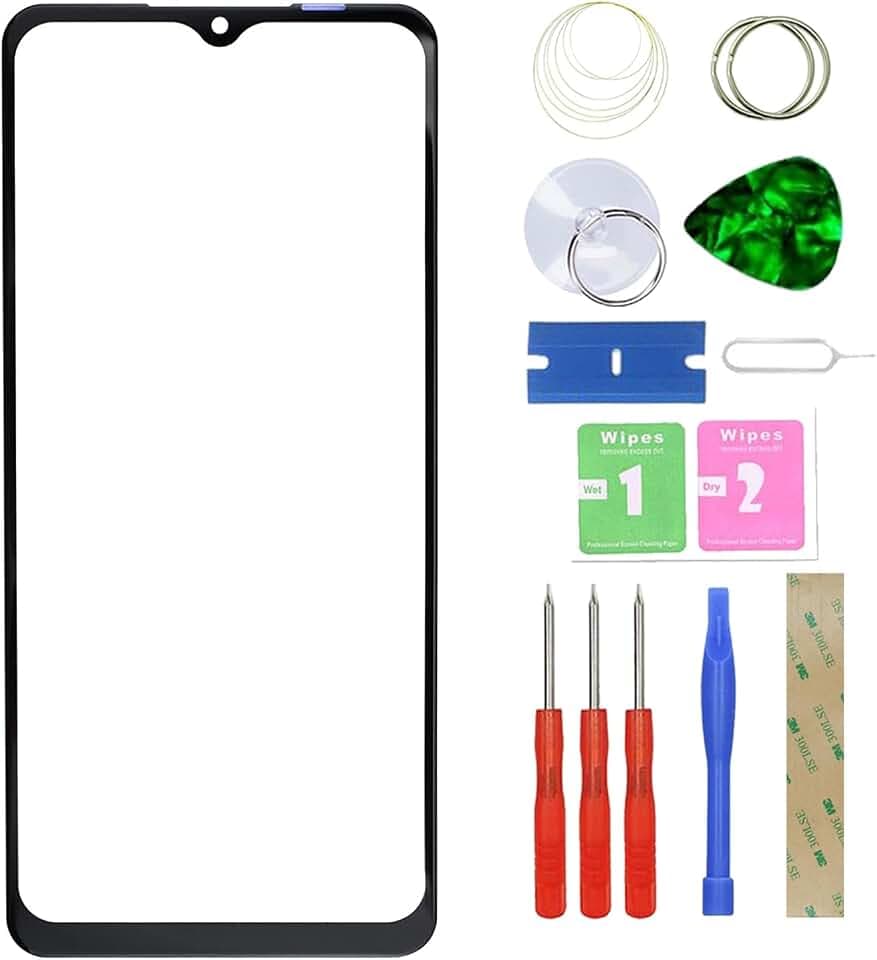 Display Glas Reparatur Frontglas + OCA Kompatibel mit Samsung Galaxy A13 5G A136B (Nicht für A13 4G) mit Werkzeug -6.5"