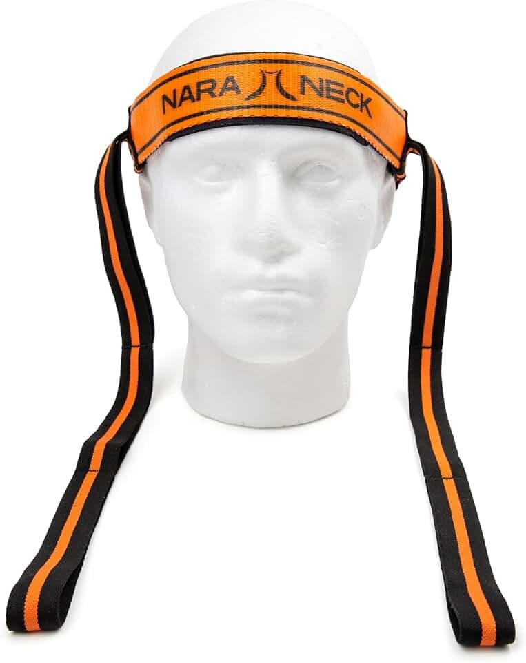Portable Neck Exercise Device - Neck Pain Relief, Posture Improvement, and Neck Strength Training with Resistance Band and Adjustable Head Strap for Home Use, Gym use or Travel - Lightweight, Compact