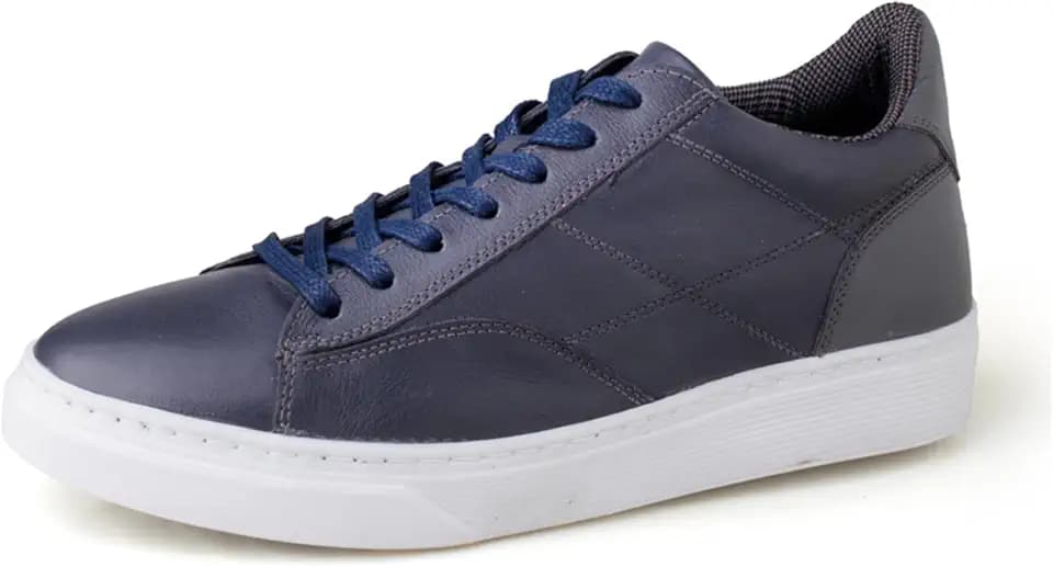 Ravi Men’s Invisible Elevator Shoes – Gain 3.15” (8 cm) Height – Genuine Leather Ravi – Sporty Royal Sneaker – Inches Taller