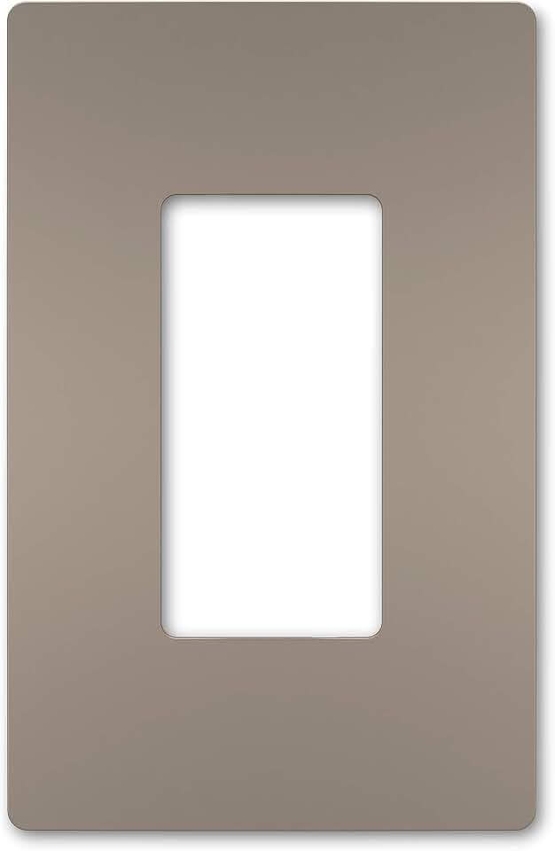 Legrand radiant Screwless Wall Plates for Decorator Rocker Outlets, 1-Gang, Brushed Nickel, RWP26NICC6