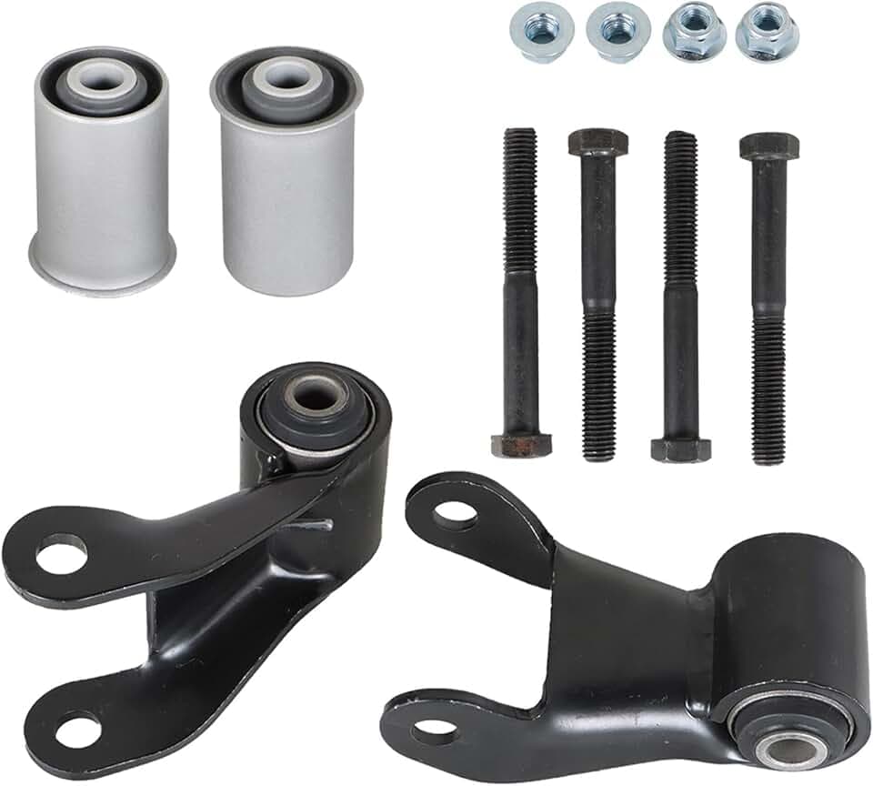 Rear Leaf Spring Shackle Repair Kit Replacement for Escalade Blazer C/K Express G20 Silverado 2500 Tahoe G2500 Savana Yukon 1988-2017