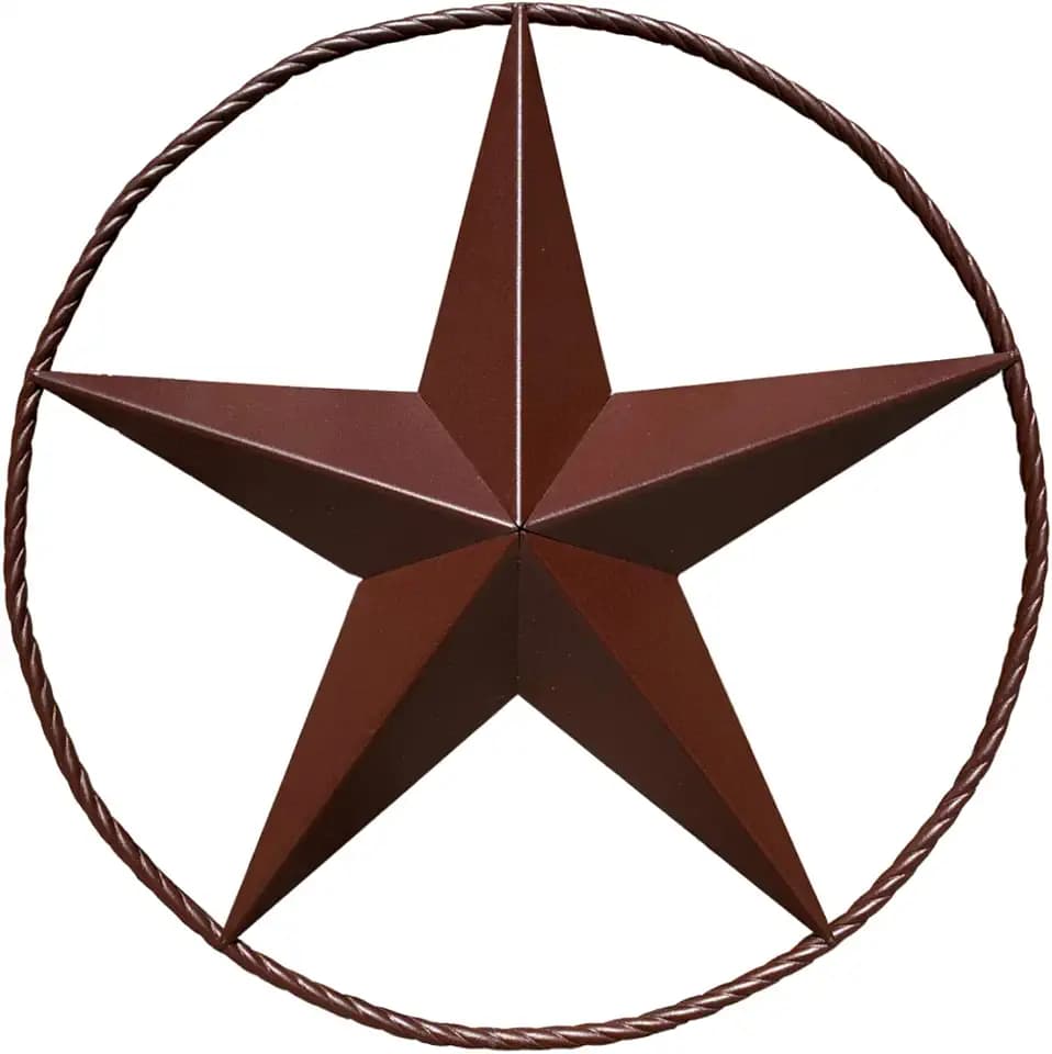 Barn Star - Metal Stars for Outside Texas Stars Art Rustic Vintage Western Country Home Farmhouse Wall Decor (24")