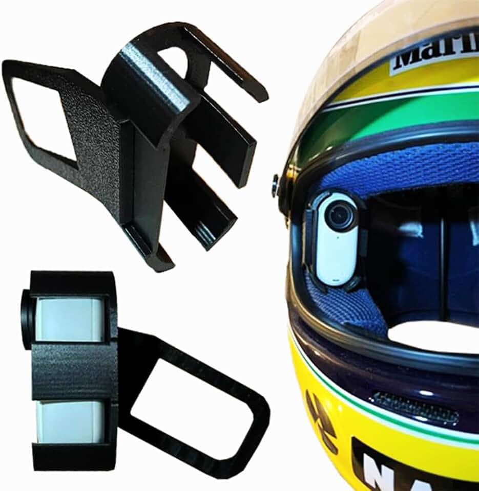 Recall i360 POV Motorradhelm-Kamerahalterung, geeignet für die Verwendung mit Insta360 GO 3, Insta 360 GO 3S, Motorrad, Go-Karting, Rennstrecke, Tagkamera, Standpunkt, interne 3D-gedruckte