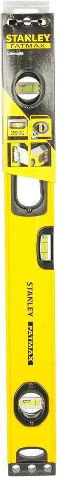 Stanley FatMax Wasserwaage II, Hohlprofil, 60cm Länge, horizontale Libelle, vertikale Libellen, Aluminiumkorpus 1-43-534