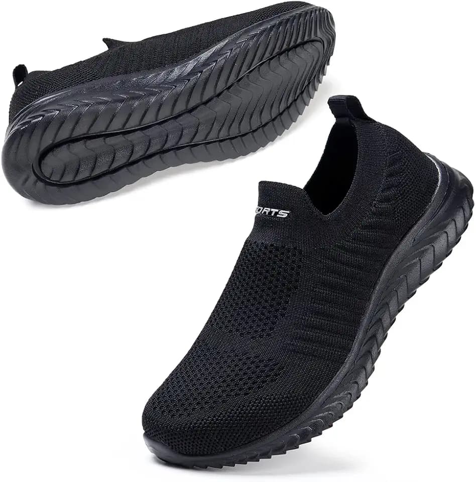 STQ Damen Slip on Sneakers Bequem Leichte Turnschuhe