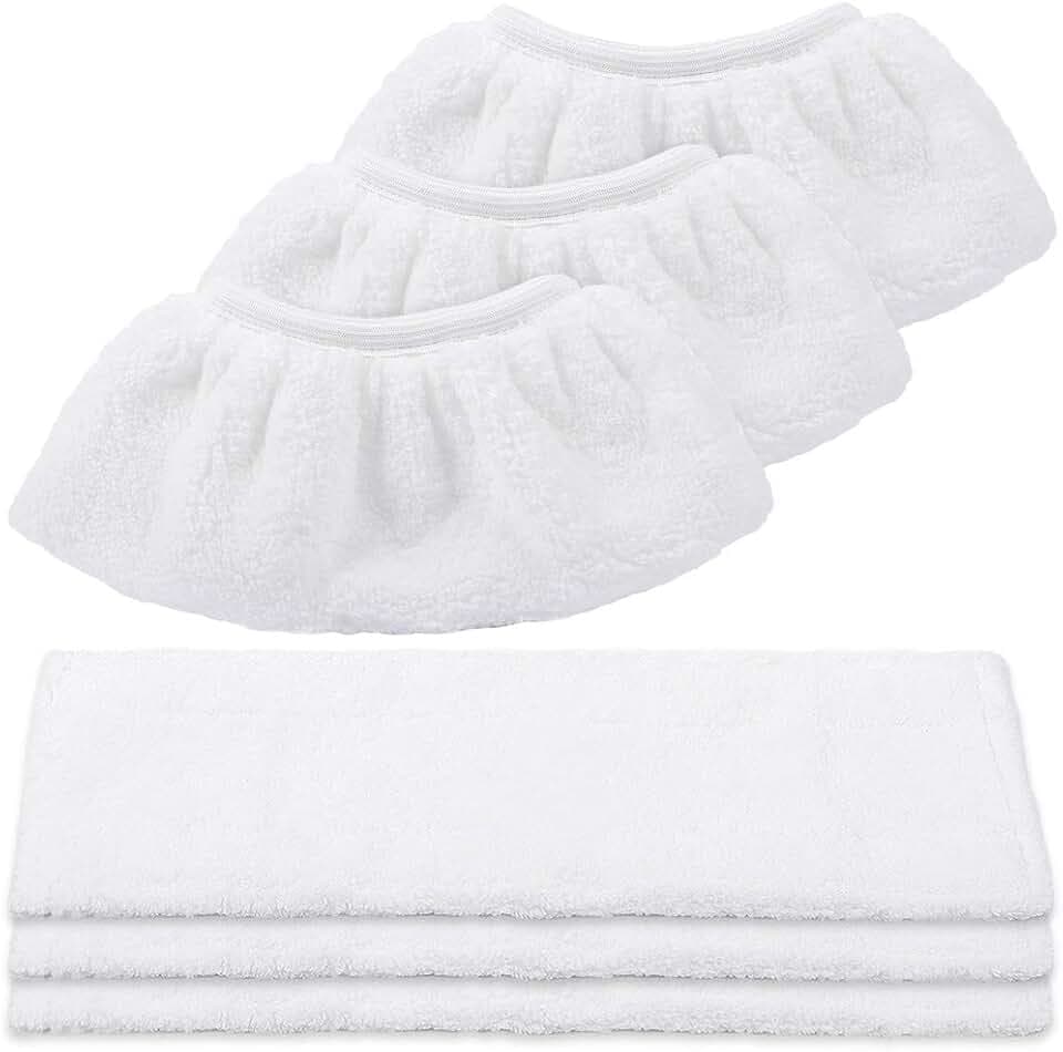 KEEPOW Mikrofasertuch Set Kompatibel für Kärcher EasyFix Dampfreiniger SC 2 | 3x Bodendüse + 3x Handdüsen für Kärcher Bezug Dampfreiniger SC 3, SC 4，SC 5