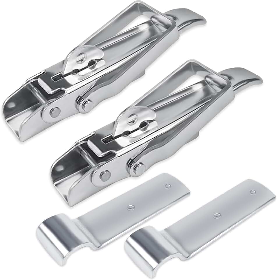 2PCS Exzenterverschluss mit Sicherung Bordwandverschluss Groß