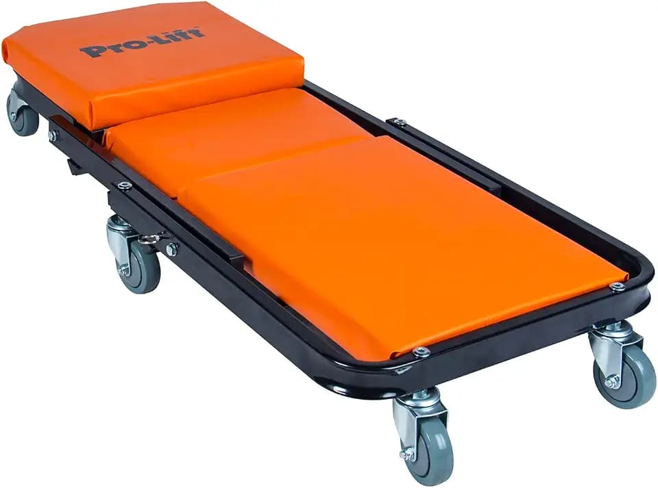 Pro-LifT Foldable Z Creeper 2-in-1 Rolling Car Creeper & Seat, 40"