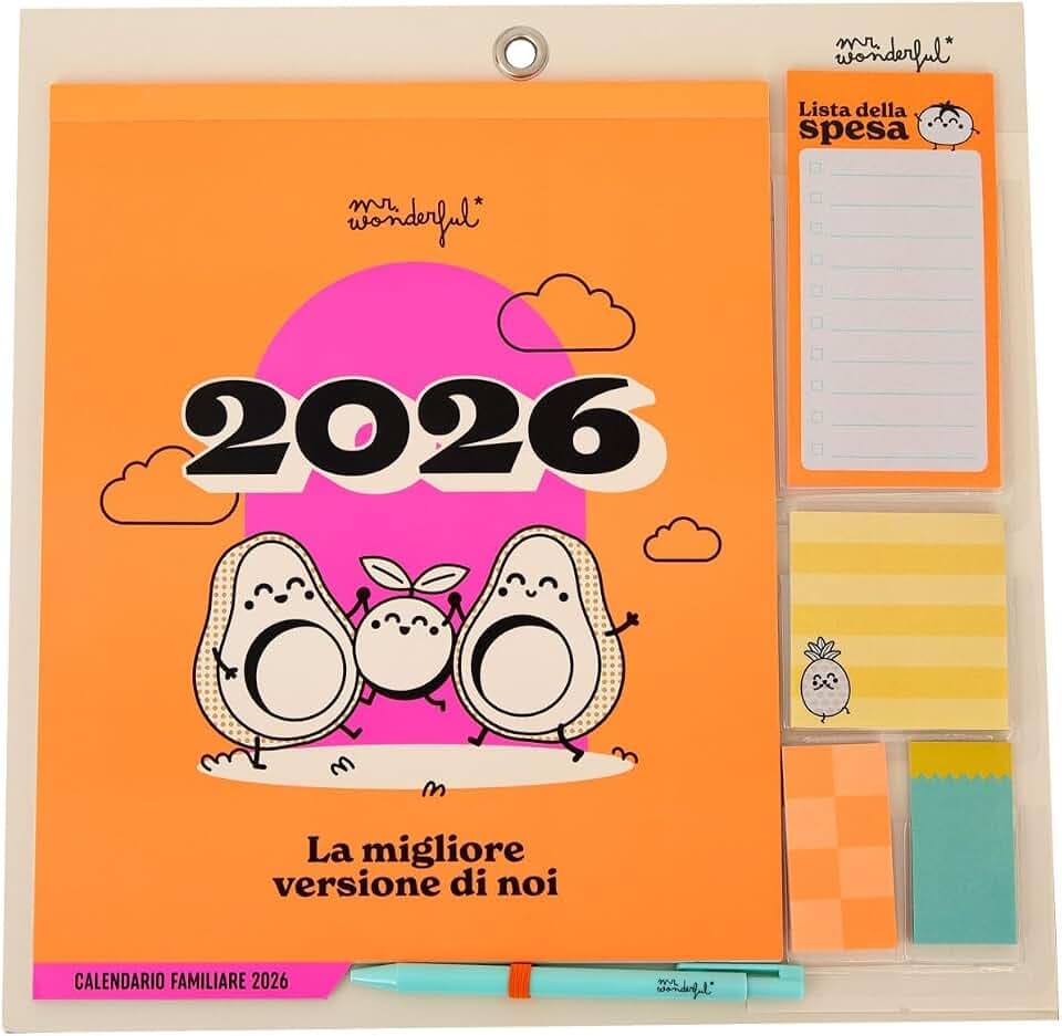 Mr. Wonderful - Magnetischer Familienwandkalender 2026 - Die beste Version von uns