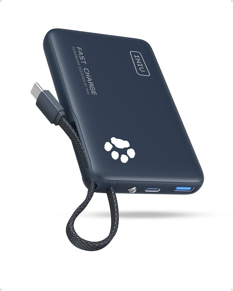INIU 45W Fast Charging Tablet Portable Charger, Smaller 10000mAh Power Bank