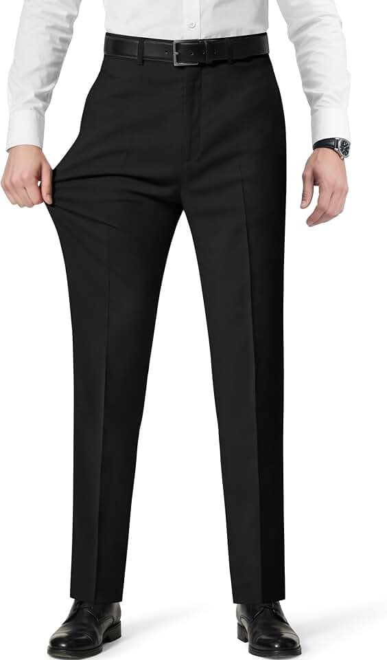 4 Way Stretch Men’s Dress Pants Wrinkle Resistant Non Iron