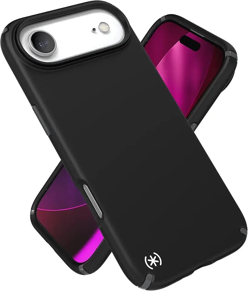 Speck PRESIDIO2 PRO for iPhone 17 Air Case, MagSafe-Compatible, Slim Protective Case, Black/Slate Grey/White