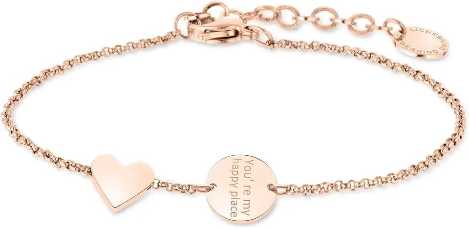 LIEBESKIND BERLIN Damen Schmuck Halskette und Armband aus Edelstahl - Silber, Gold, Roségold, Schwarz – verstellbar – Geschenkidee