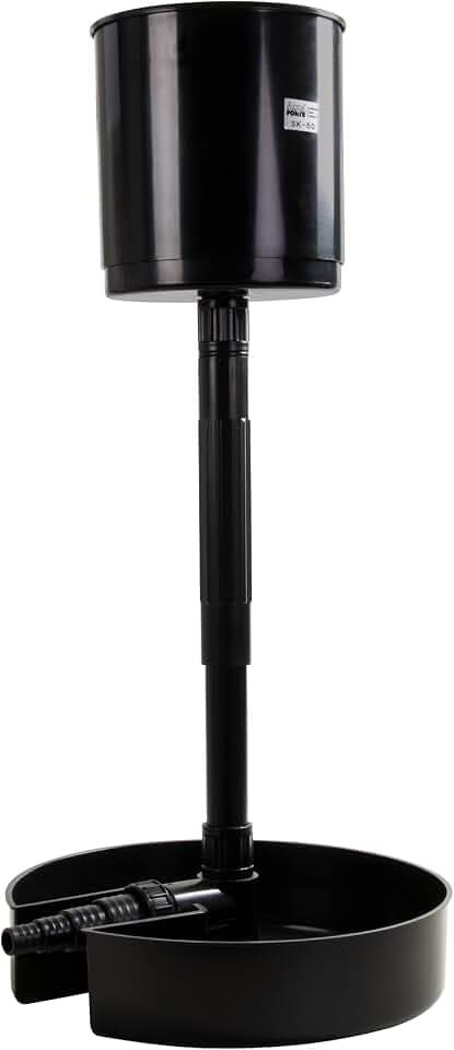 AquaForte - Schwimmender Stand-Skimmer, Schwarz, 30x35x34cm