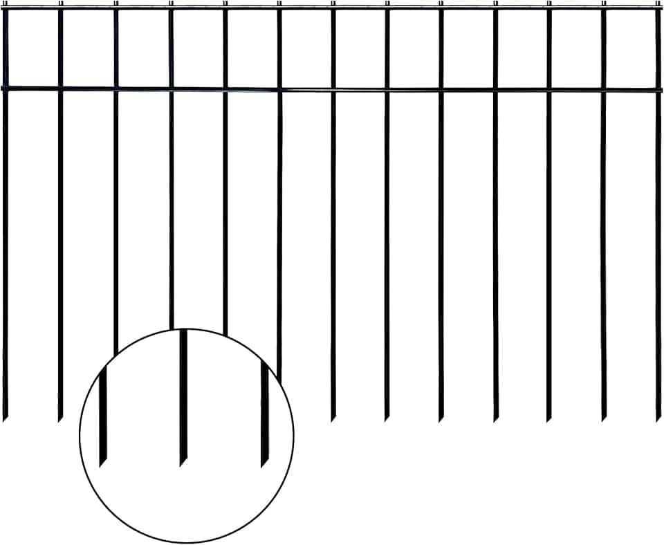 Animal Barrier Fence No Dig, 30FT x 15IN Dog Digging Barrier Fence