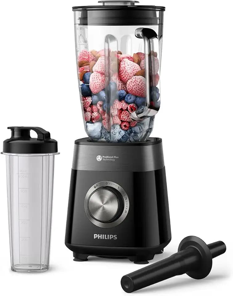 Philips Standmixer 5000 Serie, Schwarz, 1200W