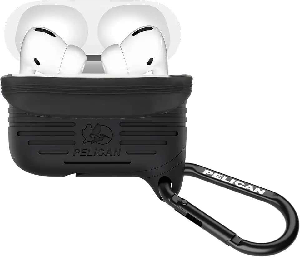 Pelican Protector Series - AirPods Pro 3 Case w/Detachable Carabiner- Black