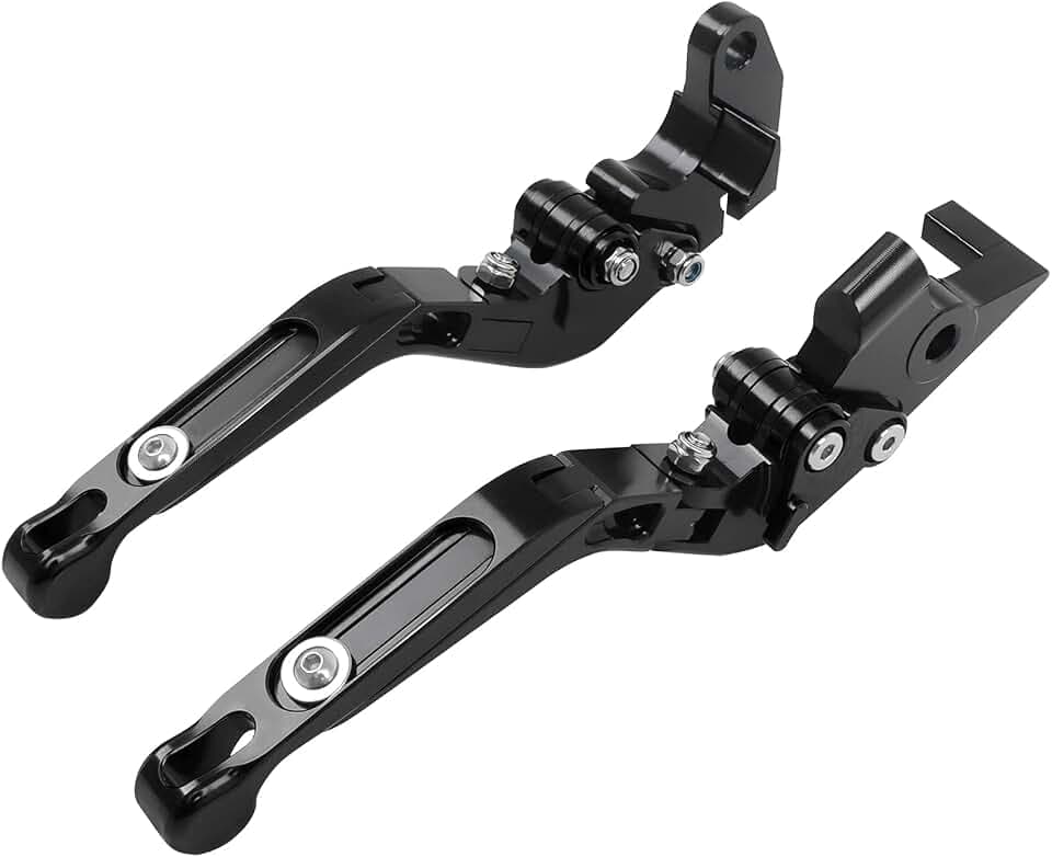 Motorcycle Foldable Brake Clutch Levers Adjustable Aluminum Handlebar Lever Replacement for BMW F900GS F900 GS 2024 2025 (Black)