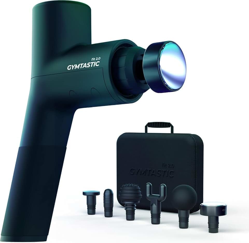 Massagepistole ink. Heating Kopf | Wärmekopf für Nacken, Schulter & Rücken | 6 Massageköpfen & 6 Intensitätsstufen Deep Tissue Leistungsstarke Massagegun & Massagegerät