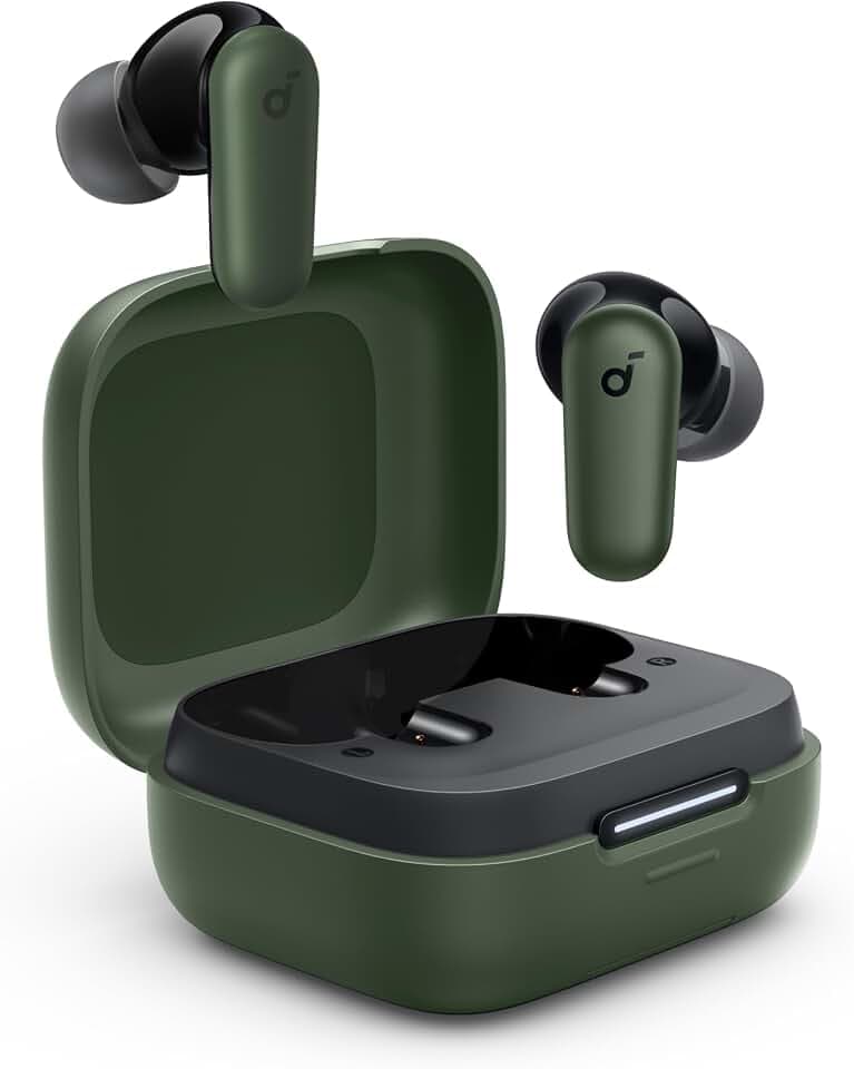 soundcore by Anker P30i Kabellose Ohrhörer Smarter Geräuschunterdrückung | kraftvollem Bass, 10h/45h Akku, 2-in-1-Schutzhülle und Smartphone-Halterung, IP54, Bluetooth 5.4, Transparenzmodus